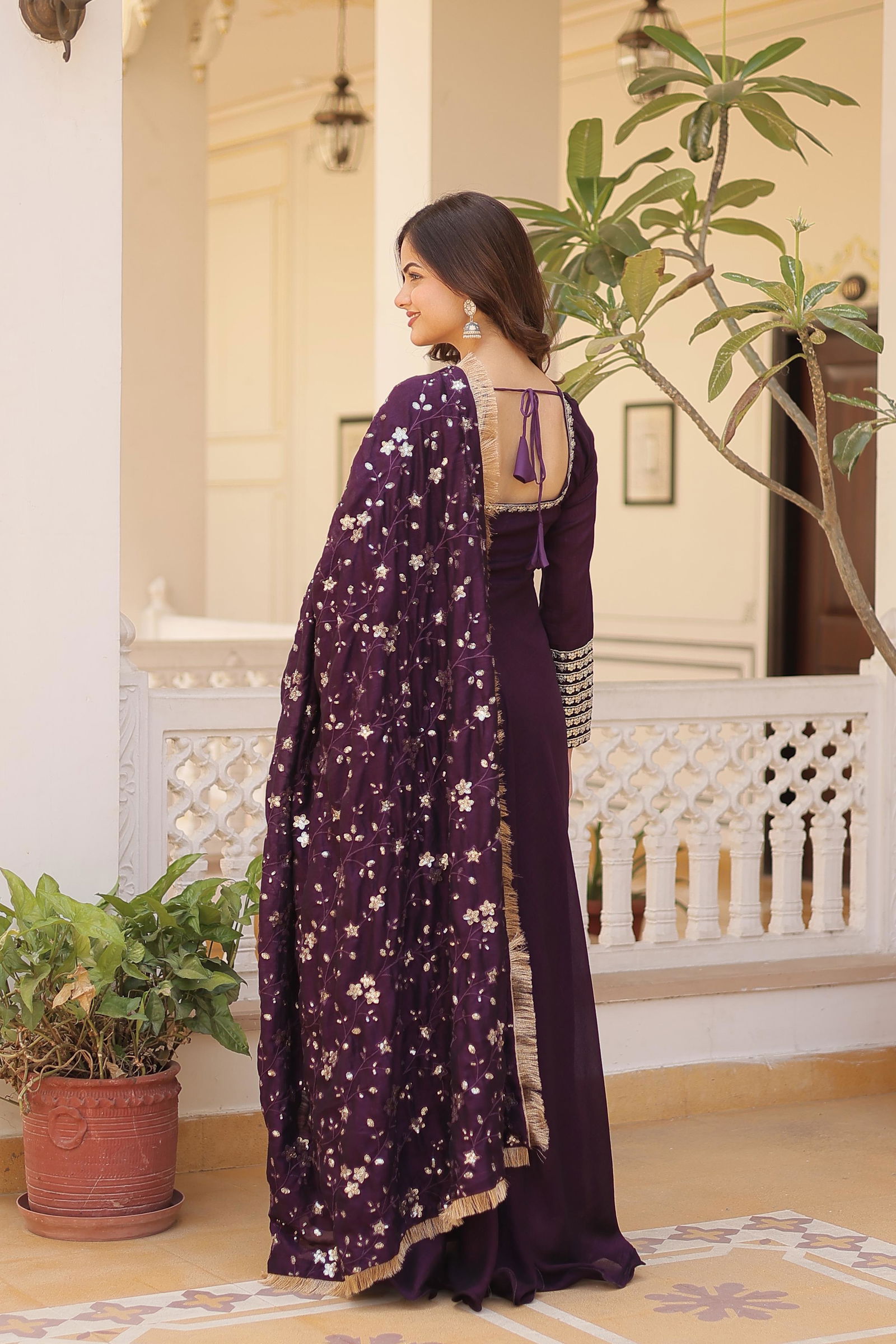 KA 1101 Faux Blooming with Embroidery Party Wear Gown Wholesale Shop In Surat
